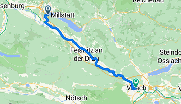 St Wolfganger Straße, Jezernica na Miljskem jezeru to Bahnhofplatz, Beljak