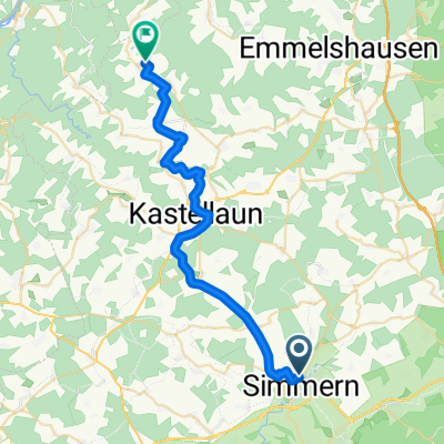Route von Simmern/Hunsrück