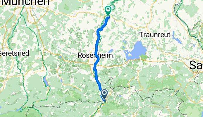 Kaiserreichstraße, Kiefersfelden nach Im Hag, Wasserburg am Inn