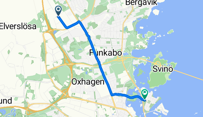 Franska vägen, Kalmar to Öhnellsgatan, Kalmar