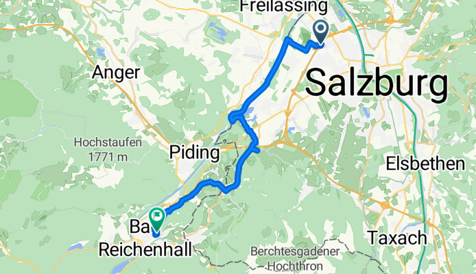 Europastraße, Salzburg nach Baderstraße, Bad Reichenhall