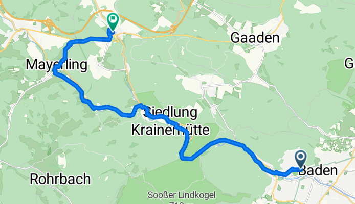 Helenentalradweg-Heiligenkreuz