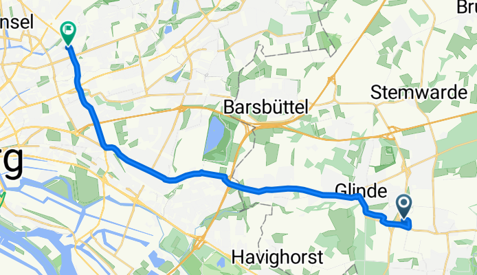 Ruhige Route