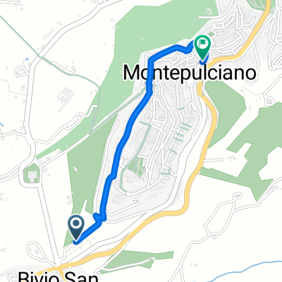 Strada per Pienza, Montepulciano à Viale Primo Maggio, Montepulciano