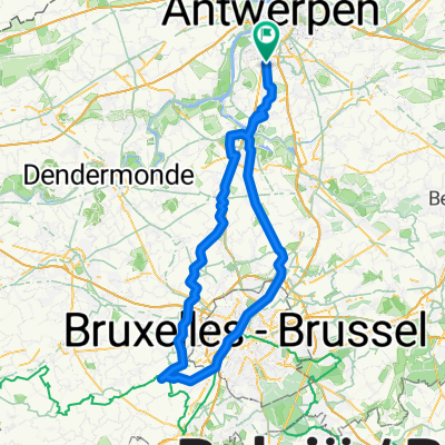Route in Antwerp