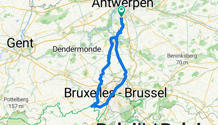 Route in Antwerp
