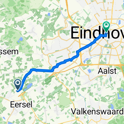 Meerheide, Eersel naar 18 Septemberplein, Eindhoven