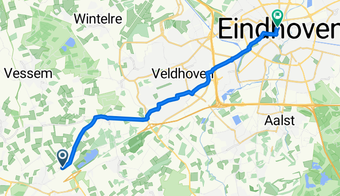 Meerheide, Eersel naar 18 Septemberplein, Eindhoven