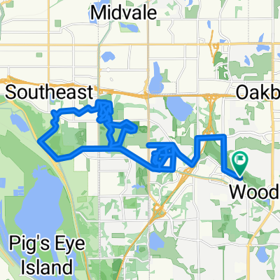 West to Battle Creek Park Ravine and back