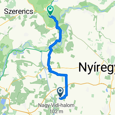 Útvonal innen: Tiszavasvári út