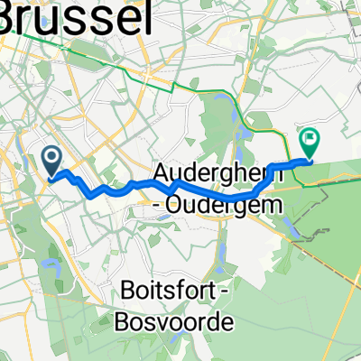 Boulevard Gén Jacques, Ixelles à Avenue de la Faisanderie, Woluwe-Saint-Pierre