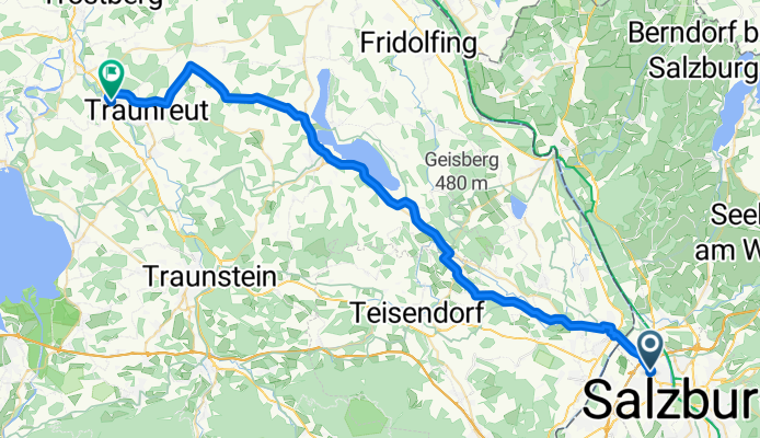 Kapellenweg, Salzburg nach Austraße, Traunreut