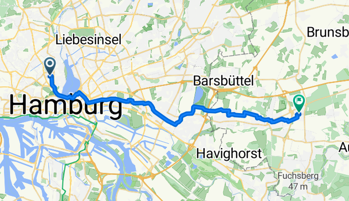 53.571, 9.982 nach 53.547, 10.244