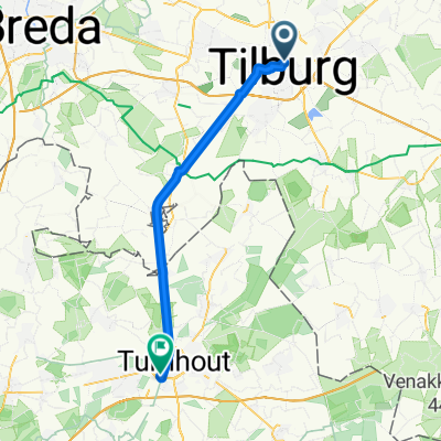 Hoefakkerstraat, Tilburg naar Lokerenstraat, Turnhout