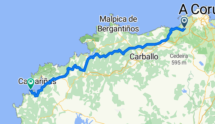 Rua da Cerrada to Rúa Real