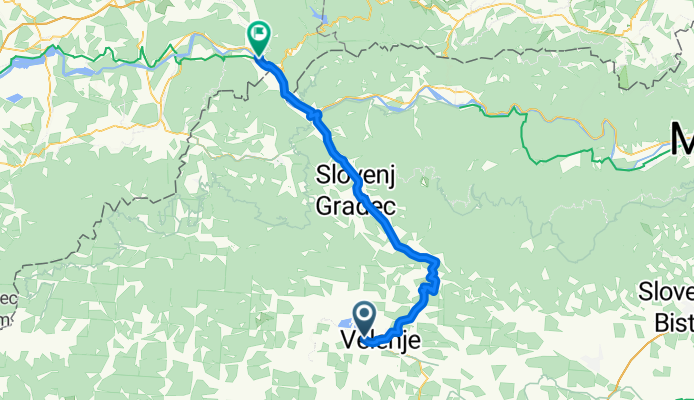 Pokopališka cesta to Lavamünd Lavantbrücke