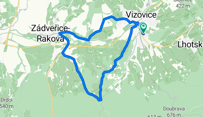 Vizovice, Janův hrad, Zádveřice, Vizovice