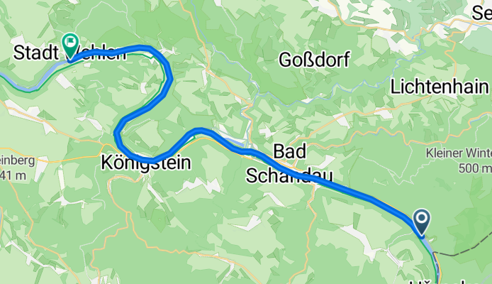 Von Schmilka bis Stadt Wehlen