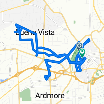 W End Blvd, Winston-Salem to Glade View Ct, Winston-Salem