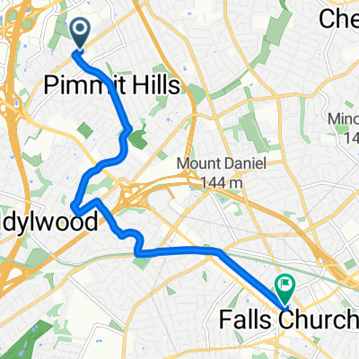 Tremayne Pl, McLean to W Broad St, Falls Church