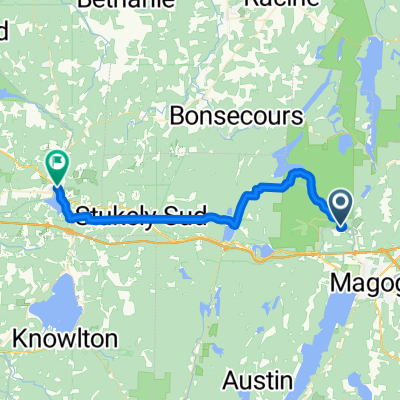 Rue de la Grande-Coulée, Orford à Rue Foster, Waterloo