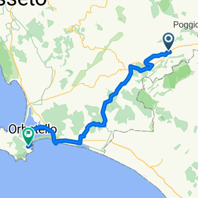 Via Zuccarelli, Pitigliano nach Via Mandrioli, Monte Argentario