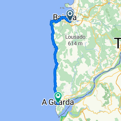 Rúa das Areas to Rúa do Porto