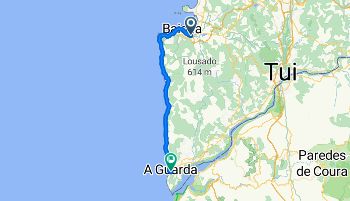 Rúa das Areas to Rúa do Porto