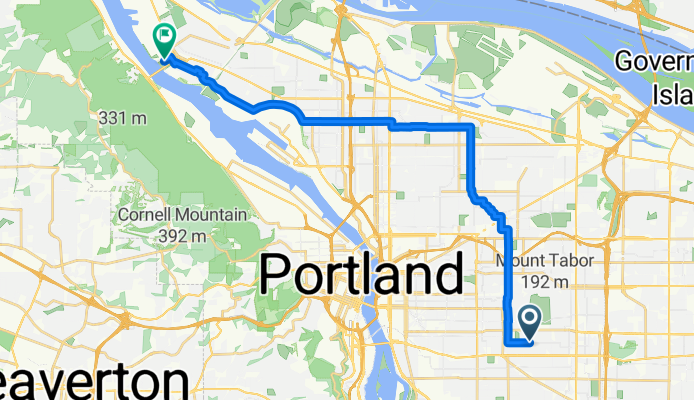 Route in Portland