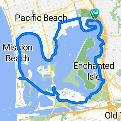 North Mission Bay Drive to North Mission Bay Drive