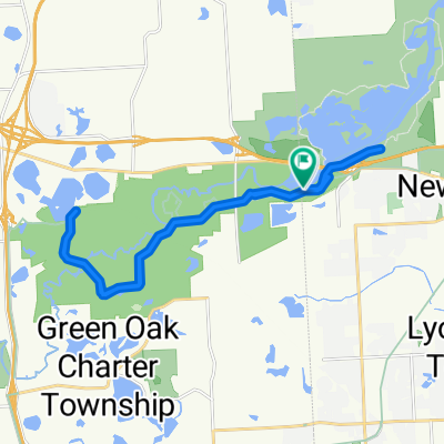 Kent Lake Beach Rd, South Lyon to Kent Lake Beach Rd, Brighton