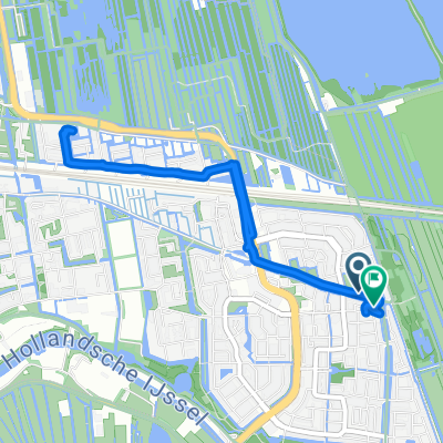 Watergangpolderplein, Gouda naar Watergangpolderplein, Gouda