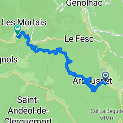 Chemin de Montjoie, Chamborigaud to Rue Basse, Vialas