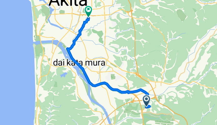 Route in Sendai