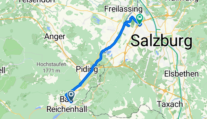 Baderstraße, Bad Reichenhall nach Europastraße, Salzburg