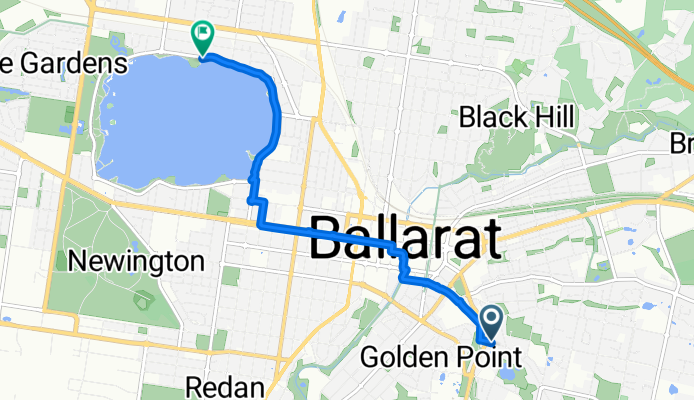 Clayton St, Golden Point to Wendouree Pde, Lake Wendouree