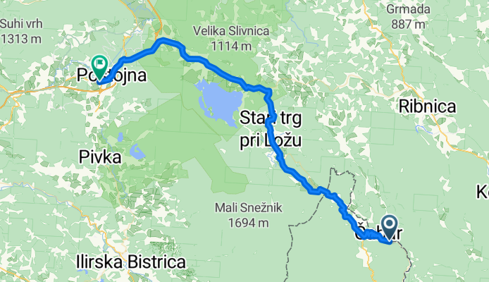 Osilnica - Postojna