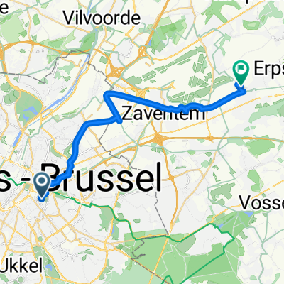 Wiertzstraat, Brussel naar Mechelsesteenweg, Kortenberg