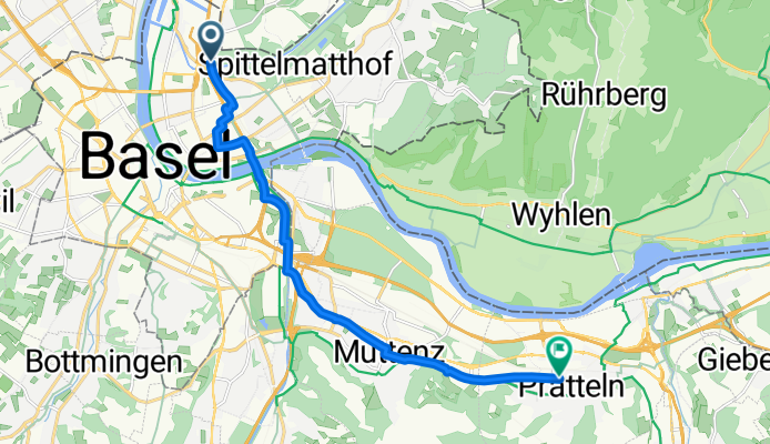 47.578, 7.603 nach 47.522, 7.692