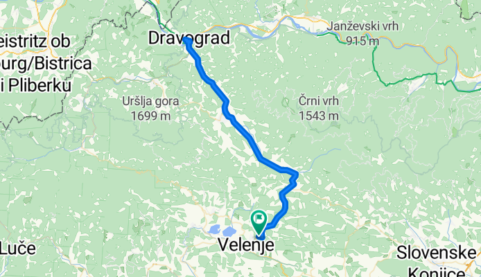 Route in Velenje