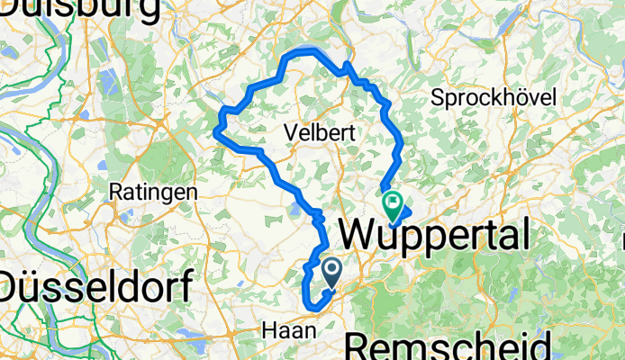 Route in Wuppertal