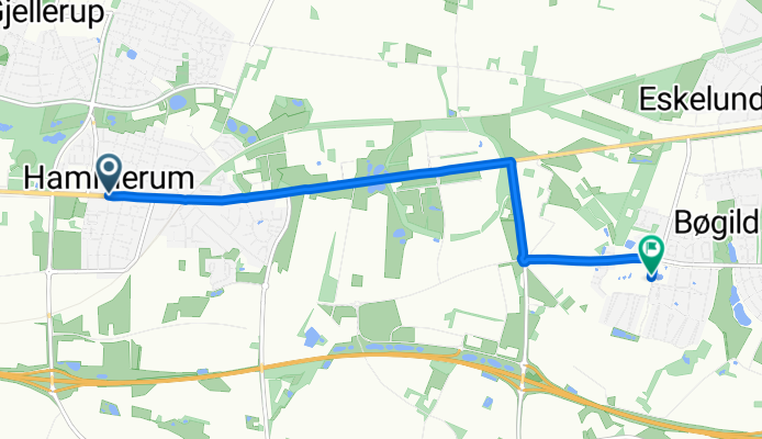 Hammerum Hovedgade, Herning to Vesterhåb, Ikast