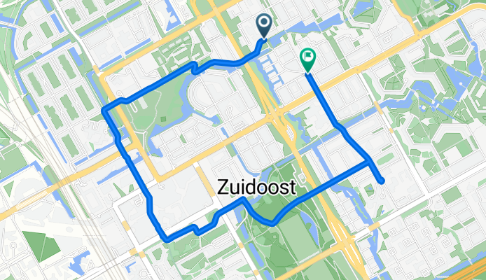 Edith Magnusstraat, Amsterdam to Emmeline Pankhurststraat, Amsterdam