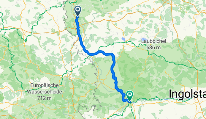 Der Wörnitzradweg