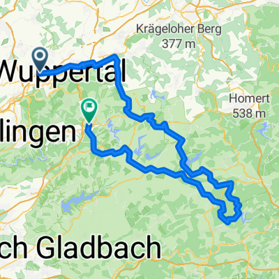 Durchs Oberbergische - bis Gummersbach und zurück