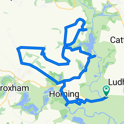 Ferry Inn on the River Bure– River Bure at Horning loop from Thurne