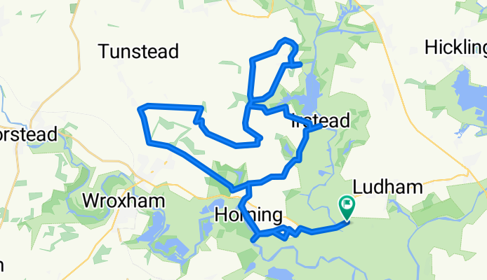 Ferry Inn on the River Bure– River Bure at Horning loop from Thurne