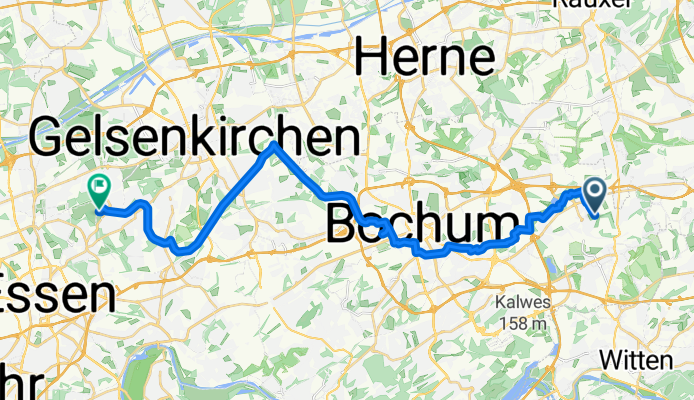 Teimannstraße, Bochum nach Gelsenkirchener Straße, Essen