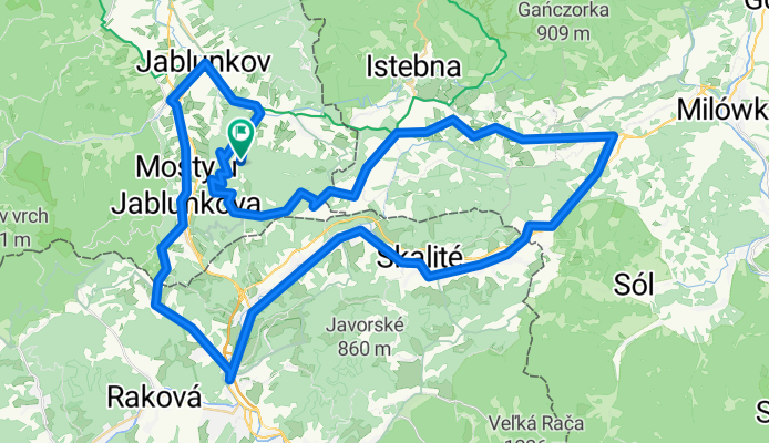 Polanka - Sance - Cadca - Zwardon - Hrcava - Polanka