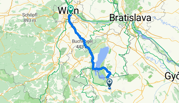 Fertőszentm.-komp-Bécs